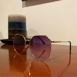 VINTAGE PURPLE/GOLD SUNGLASSES